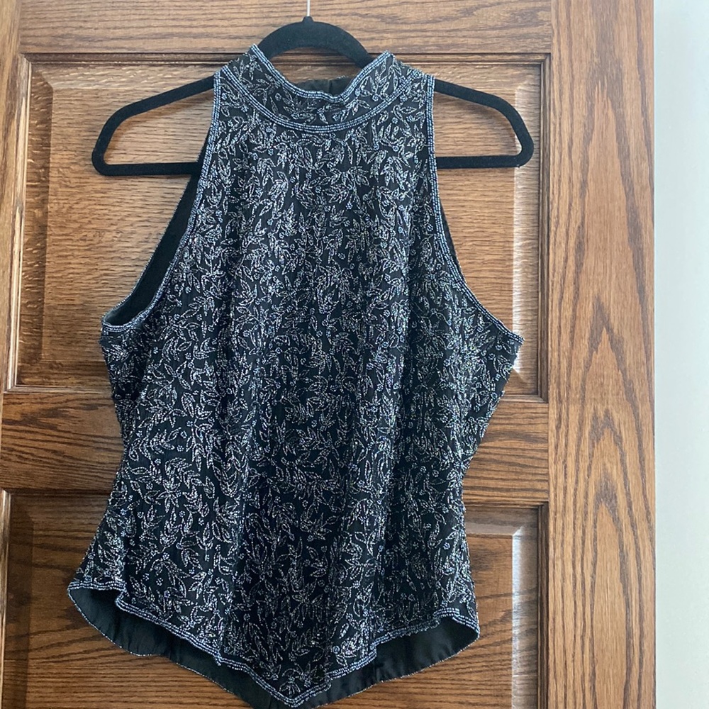 Papell Boutique sequin shirt